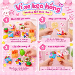 Vỉ đồ chơi xe bánh kẹo 1618-102 PeeKaPaw Toys