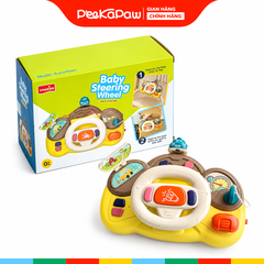 Đồ chơi vô lăng đa năng kết hợp lục lạc có đèn âm thanh cho bé 1-3 tuổi 6662 PeeKaPaw Toys