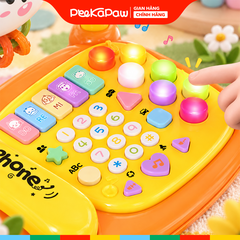 Đồ chơi đàn piano kết hợp điện thoại lục lạc Thỏ YL78927 PeeKaPaw Toys