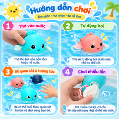 Đồ chơi Rùa con bơi lên dây cót PeeKaPaw Toys