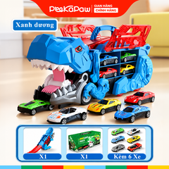 Xe khủng long nuốt ô tô có cầu trượt kèm 6 xe YM3388-3 PeeKaPaw Toys