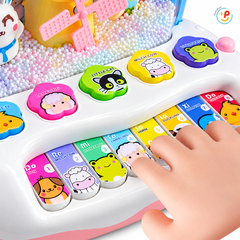 Đồ chơi Đàn piano cho bé cối xay phun tuyết âm thanh động vật 3349 PeeKaPaw Toys