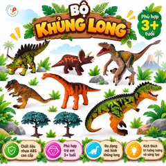 Đồ chơi mô hình Vườn khủng long hộp 43cm BG8002-1 PeeKaPaw Toys