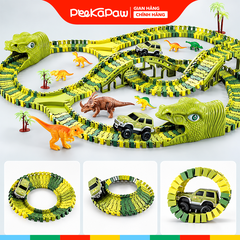 Bộ lắp ráp đường ray Công viên khủng long 240 chi tiết 50cm XC256A PeeKaPaw Toys