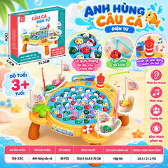 Hồ câu cá có chân 45 con có nhạc xoay 156-23C PeeKaPaw Toys
