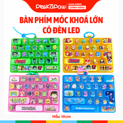 Đồ chơi bàn phím móc khoá 26 phím có đèn LED 10cm PeeKaPaw Toys
