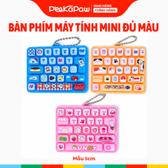 Bàn phím móc khoá mini 5cm có đèn nhiều mẫu PeeKaPaw Toys