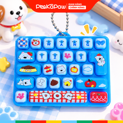 Bàn phím móc khoá mini 5cm có đèn nhiều mẫu PeeKaPaw Toys