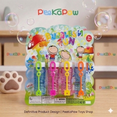Đồ chơi máy thổi bong bóng tặng 2 lọ xà phòng nhiều mẫu PeeKaPaw Toys