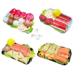 Bộ đồ chơi nấu ăn cho bé mô phỏng nồi lẩu Haidilao buffet 95 chi tiết đa dạng sống động 21A1 đồ chơi trẻ em Peekaboo Toy