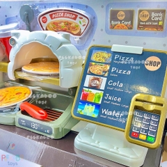 Bộ đồ chơi nấu ăn Nhà Hàng Nướng Bánh Pizza Máy Pha Café và Máy Tính Tiền Size Lớn 818-286 PeeKaPaw Toys