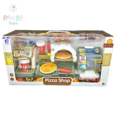 Bộ đồ chơi nấu ăn Nhà Hàng Nướng Bánh Pizza Máy Pha Café và Máy Tính Tiền Size Lớn 818-286 PeeKaPaw Toys