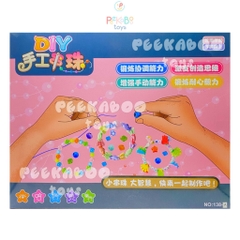 Đồ chơi khéo tay Xâu Vòng chuỗi hạt nhiều màu đa dạng chi tiết kiểu dáng cho bé
