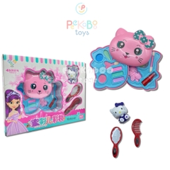 Đồ chơi make up Hello Kitty, set phấn trang điểm, làm nail cho bé gái dễ thương 8512 đồ chơi trẻ em Peekaboo Toys