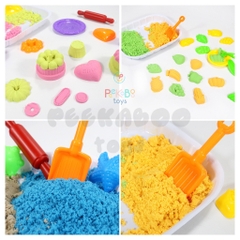 Đồ chơi Cát Động Lực Kèm Khuôn PLAYSAND Building Blocks 500g PeeKaPaw Toys
