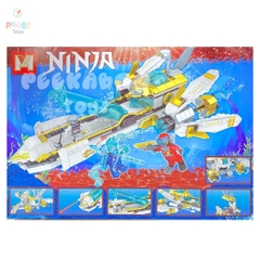 Đồ chơi lắp ráp xếp hình Mô Hình Tàu Chiến Hạm Ngầm NINJA 607 mảnh MG861 đồ chơi trẻ em Peekaboo Toys