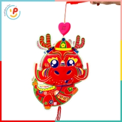 (Sẵn pin) Lồng đèn Trung Thu truyền thống 30cm giấy bóng kiếng CÓ NHẠC ĐÈN cho bé chơi lễ Peekaboo Toys