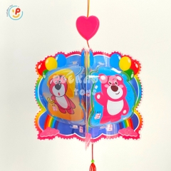 (Sẵn pin) Lồng đèn Trung Thu Nhân Vật Hoạt Hình 5 mảnh CÓ NHẠC ĐÈN Peekaboo Toys