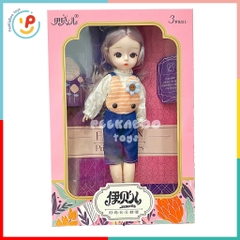 Búp bê bé gái có khớp tay tóc xám thời trang cao 32cm 826-5 peekabootoys