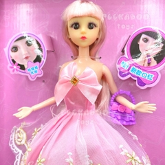 Búp bê công chúa và bộ trang điểm phấn mắt làm đẹp cho bé Lollipop peekabootoys 8322