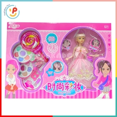 Búp bê công chúa và bộ trang điểm phấn mắt làm đẹp cho bé Lollipop peekabootoys 8322