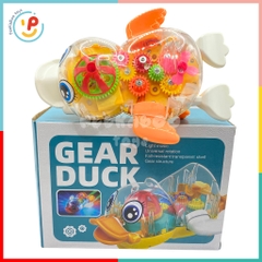 Đồ Chơi Vịt trong suốt Nhào Lộn 360 Độ Có Đèn Nhạc GEAR Duck 987A PeeKaPaw Toys