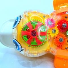 Đồ Chơi Vịt trong suốt Nhào Lộn 360 Độ Có Đèn Nhạc GEAR Duck 987A PeeKaPaw Toys