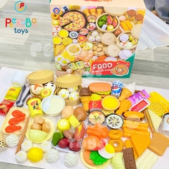 Đồ chơi nấu ăn 88 chi tiết DIMSUM gà rán nồi hấp bánh bao Peekabootoys