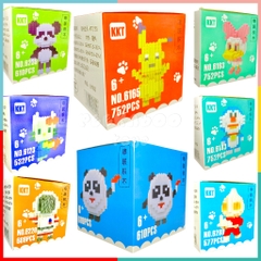 Hộp xếp hình lắp ráp 3D Mini 15cm nhiều mẫu nhân vật hoạt hình PeeKaPaw Toys