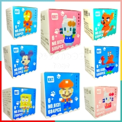 Hộp xếp hình lắp ráp 3D Mini 15cm nhiều mẫu nhân vật hoạt hình PeeKaPaw Toys