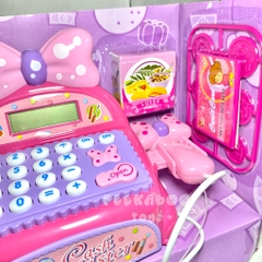 Đồ chơi siêu thị máy thu ngân có nơ màu hồng 50cm 35562 peekabootoys