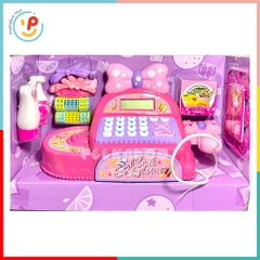 Đồ chơi siêu thị máy thu ngân có nơ màu hồng 50cm 35562 peekabootoys