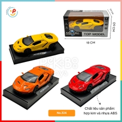 Siêu xe mô hình tỷ lệ 1:32 mở được cửa chạy trớn 22cm đồ chơi trẻ em Peekaboo Toys