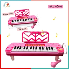Đồ chơi Đàn Organ 3206 sử dụng pin có kèm micro cho bé tập hát làm ca sĩ học âm nhạc Peekaboo Toys
