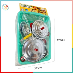 Đồ chơi nhà bếp lẩu cù lao bằng NHÔM 29cm hàng Việt Nam