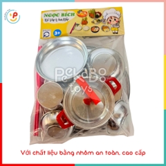Đồ chơi nhà bếp bằng NHÔM dùng nến Túi cỡ Nhỏ hàng Việt Nam