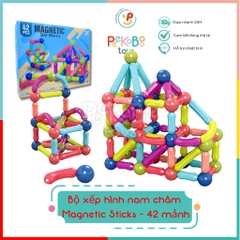 Bộ xếp hình nam châm nhiều chi tiết cho bé phát triển tư duy PeeKaPaw Toys