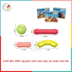 Bộ xếp hình nam châm nhiều chi tiết cho bé phát triển tư duy PeeKaPaw Toys