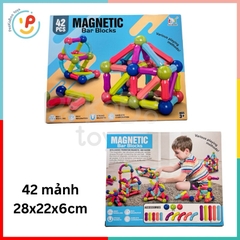 Bộ xếp hình nam châm nhiều chi tiết cho bé phát triển tư duy PeeKaPaw Toys
