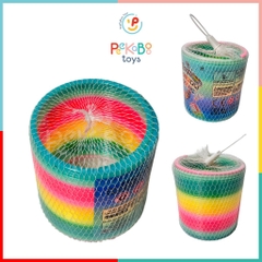 Vòng lò xo ma thuật nhiều màu cầu vồng 10 cm cho bé đồ chơi trẻ em Peekapaw Toys