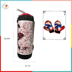 Bao tập đấm bốc Boxing Muay Thai cho trẻ em hình Người Nhện size lớn 50 cm PeeKaPaw Toys