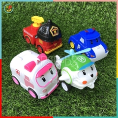 Đồ chơi Túi 4 Xe Mô Hình Robocar Poli Chạy Trớn 868-14 Peekapaw Toys