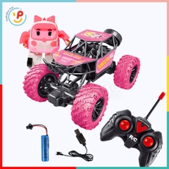 Xe địa hình điều khiển từ xa Robocar Poli hợp kim Pin sạc 3104 PeeKaPaw Toys