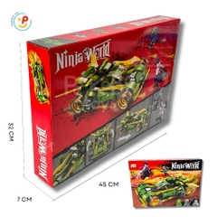 Bộ xếp hình NINJA WORLD 489 mảnh 98294 đồ chơi trẻ em Peekaboo Toys