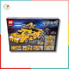 Bộ xếp hình Lego Người Máy biến hình Robot Bumblebee Transformer 689 mảnh 98478 đồ chơi trẻ em Peekaboo Toys