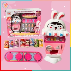 Đồ chơi Máy bán nước ngọt Máy bán hàng tự động Thỏ trắng cho bé W03 đồ chơi trẻ em Peekaboo Toys