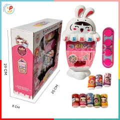 Đồ chơi Máy bán nước ngọt Máy bán hàng tự động Thỏ trắng cho bé W03 đồ chơi trẻ em Peekaboo Toys