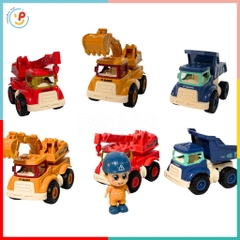 Hộp mô hình xe công trình xe cẩu xe xúc xe chở cát chạy trớn 987D đồ chơi trẻ em Peekaboo Toys