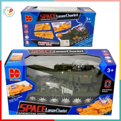 Đồ chơi xe tăng chạy pin có đèn nhạc xoay 360 độ 2840 đồ chơi trẻ em Peekaboo Toys