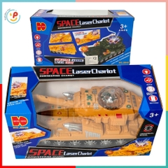 Đồ chơi xe tăng chạy pin có đèn nhạc xoay 360 độ 2840 đồ chơi trẻ em Peekaboo Toys